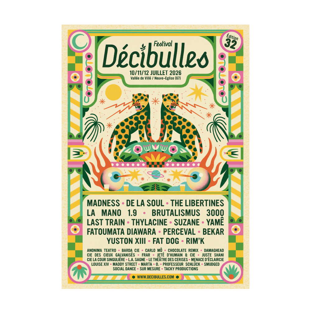 Tirage d'art Décibulles 2026 - Programmation
